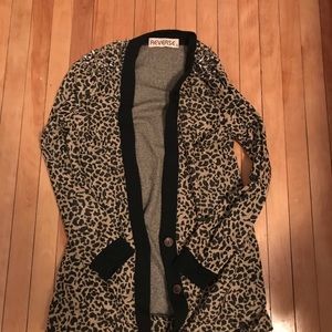 Leopard Spike Cardigan